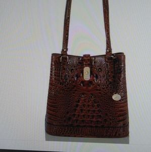 Brahim Pecan Melbourne handbag - Fiora Large genuine leather nwt- in pocket